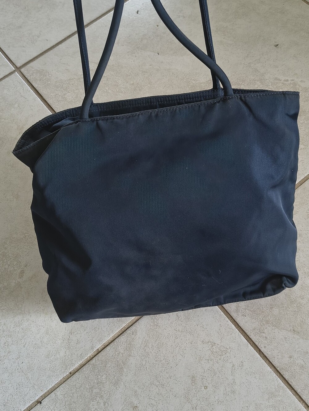 Prada Tessuto Denim & Rhinestone Shoulder Bag - Picture 2 of 11